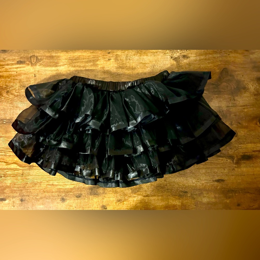 Black tutu crinoline skirt